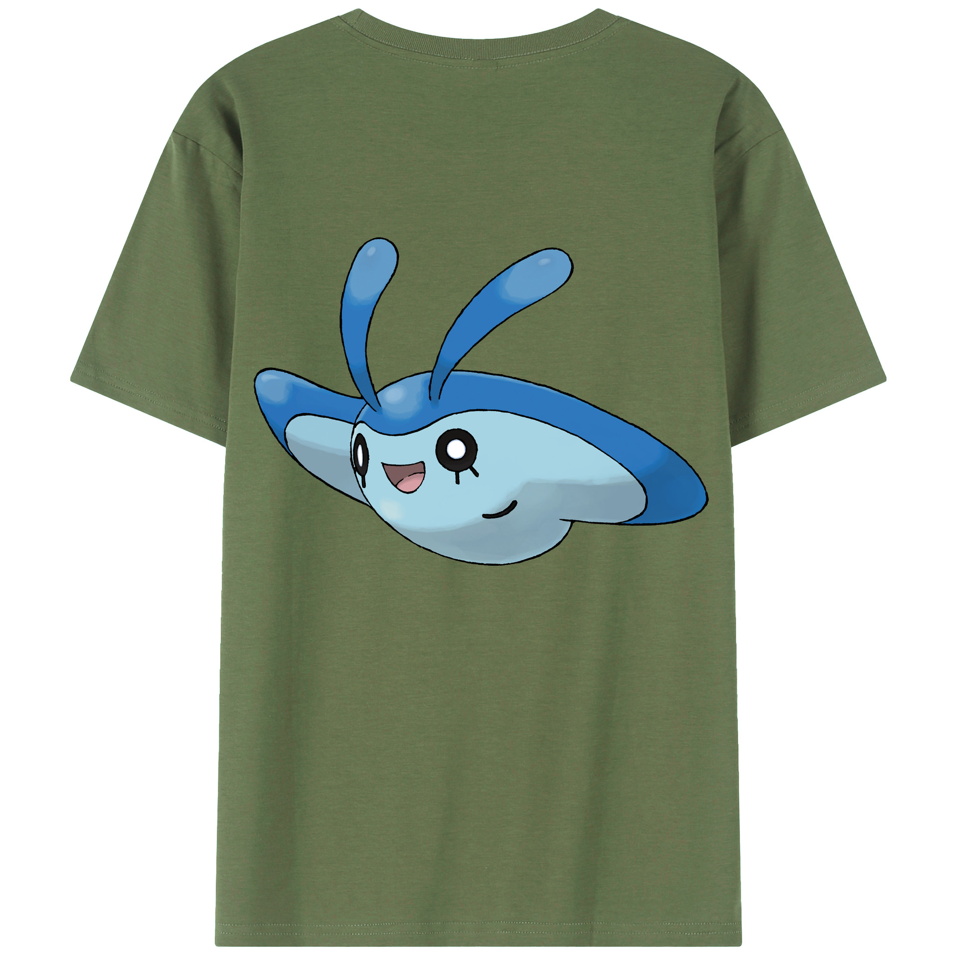 （画像用） ポケットモンスター Pokémon 綿100％ メンズ半袖Tシャツ（バックプリント） 通気性